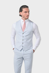 Tropez Sky Waistcoat