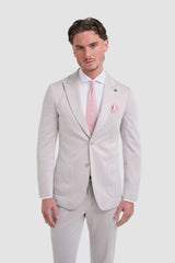 Vasco Beige Two Piece Suit
