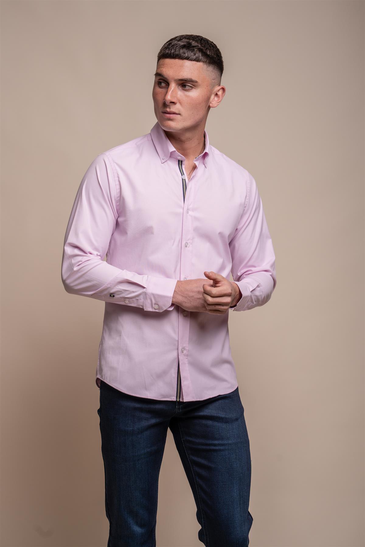 Tessa Pink Shirt Front