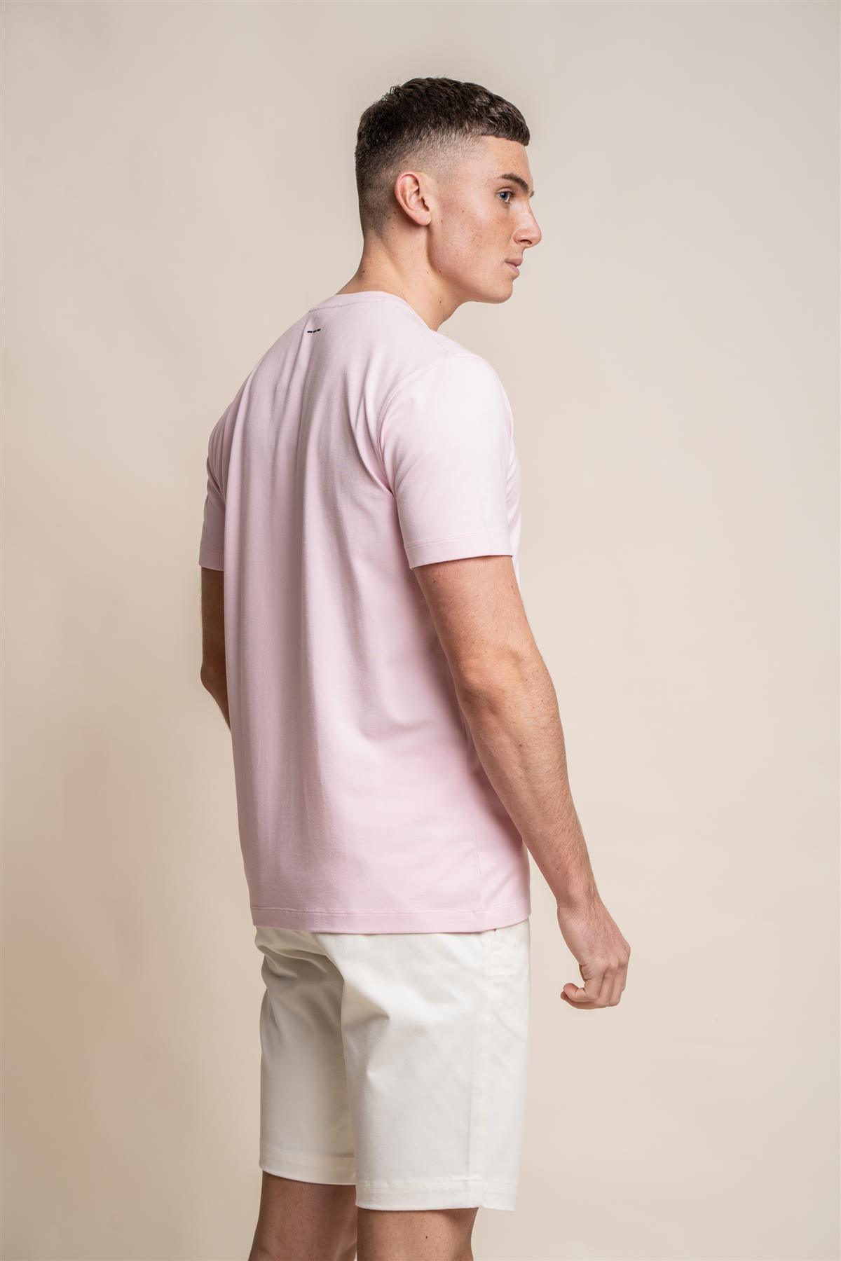 Bogart pink T-shirt back