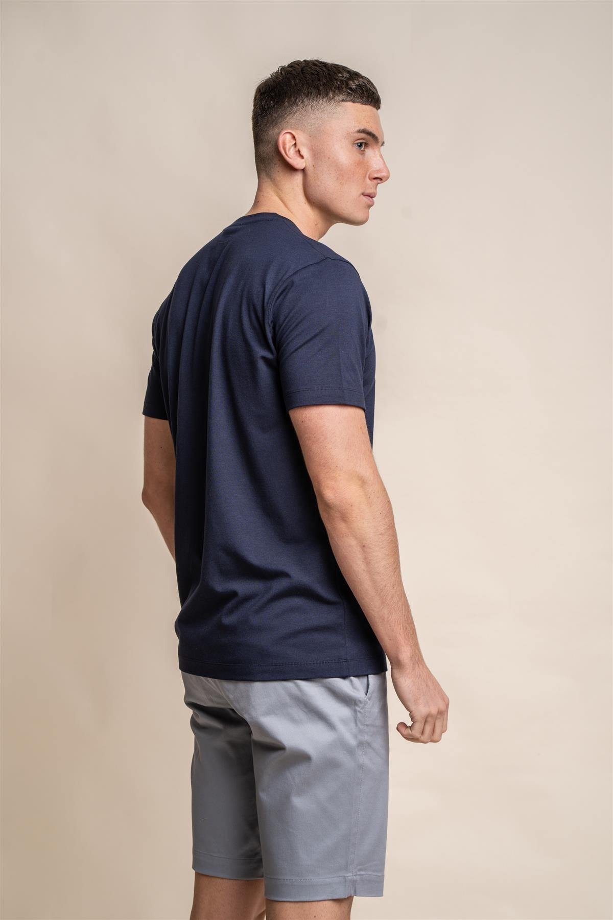 Bogart navy T-shirt back