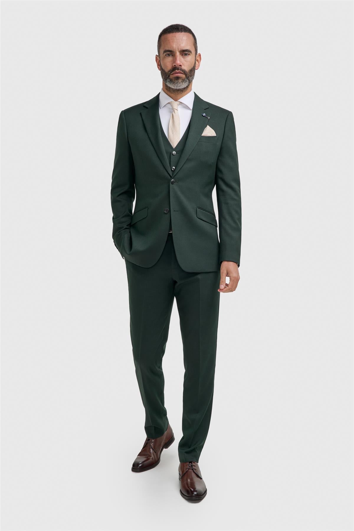 Malibu Forest Three Piece Suit - House of Cavani