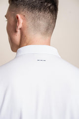 Kelsey sage polo T-shirt back detail