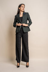 Caridi olive ladies blazer front
