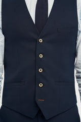 Tropez Navy Waistcoat