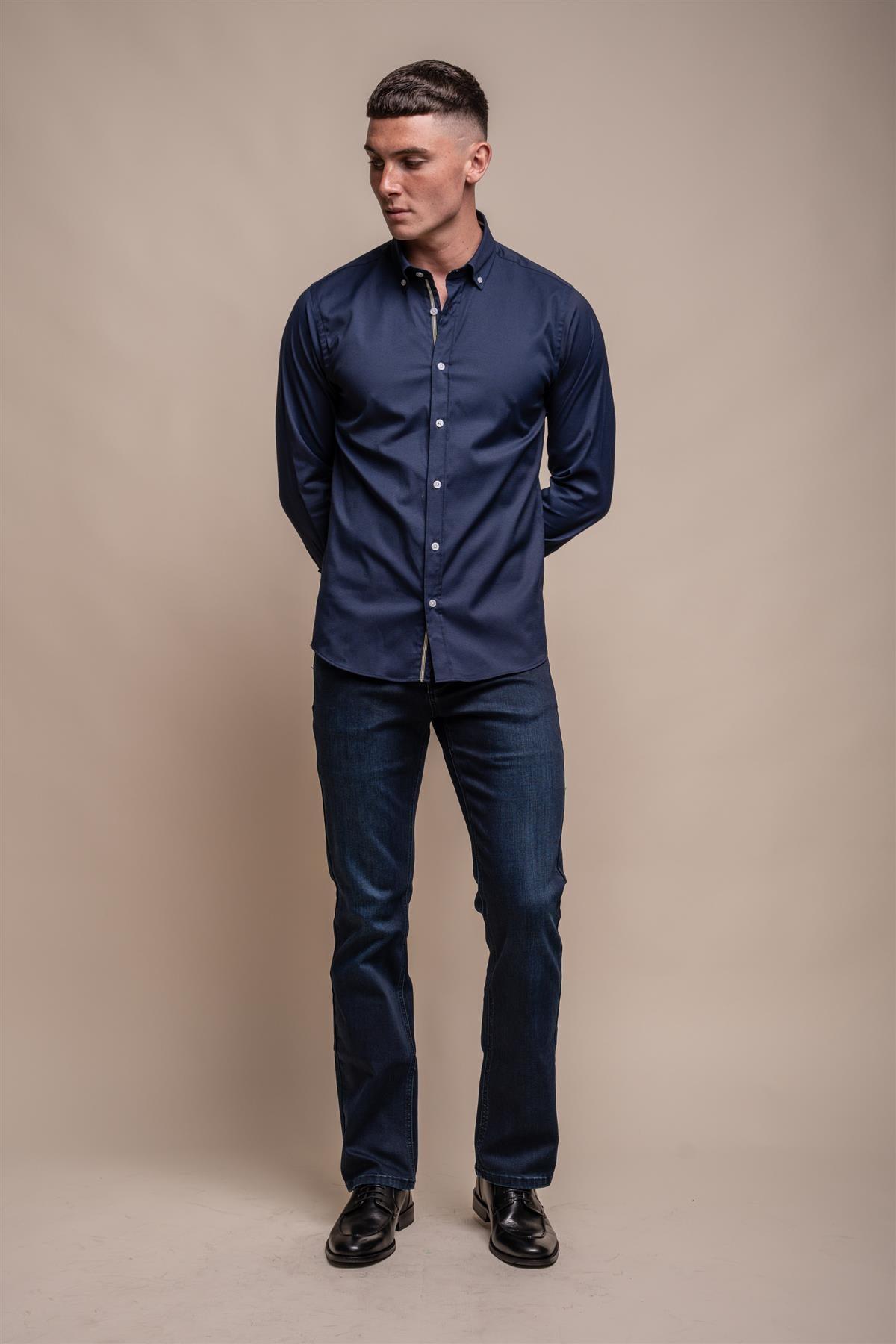 Tessa Navy Shirt Front