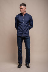 Tessa Navy Shirt Front