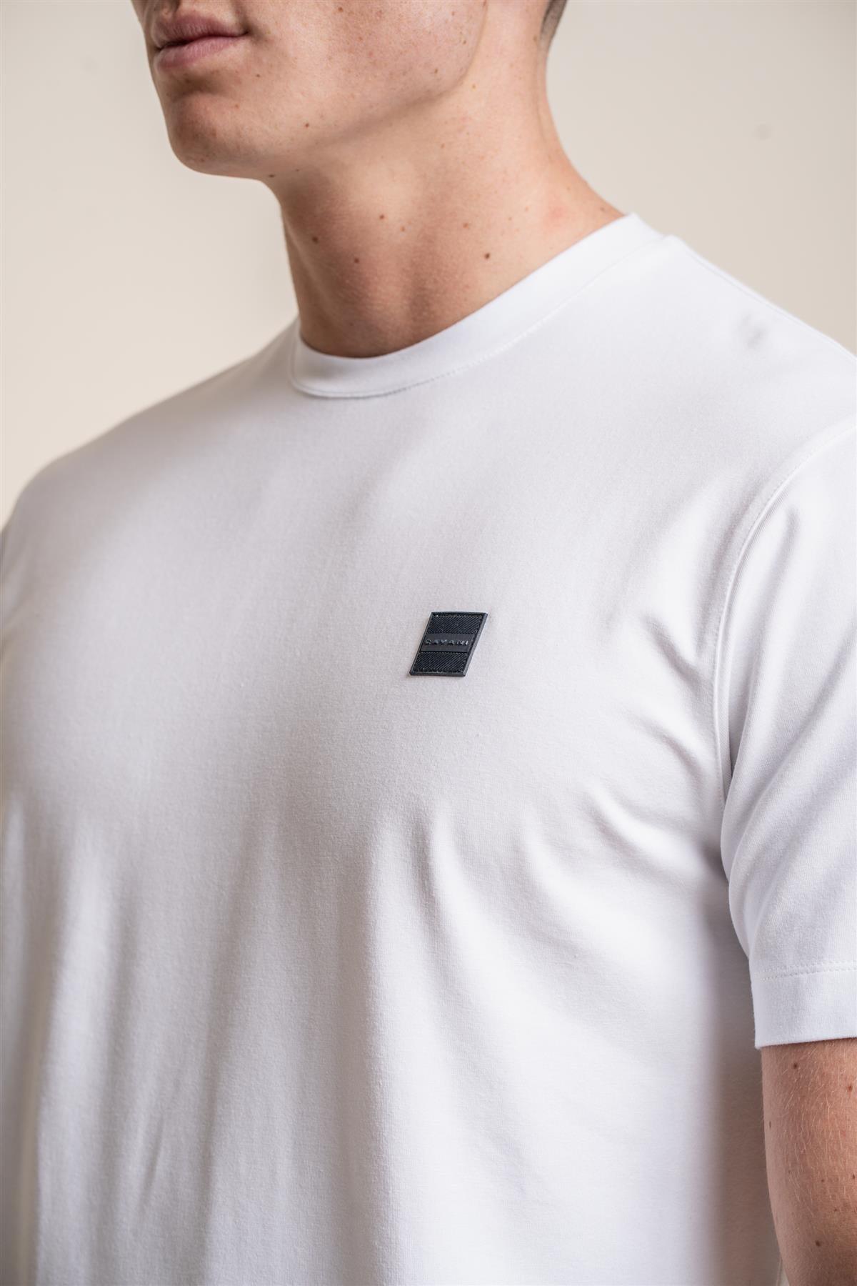 Bogart white T-shirt front detail