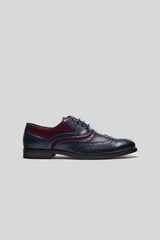 Boys Russel Navy/Red Shoes