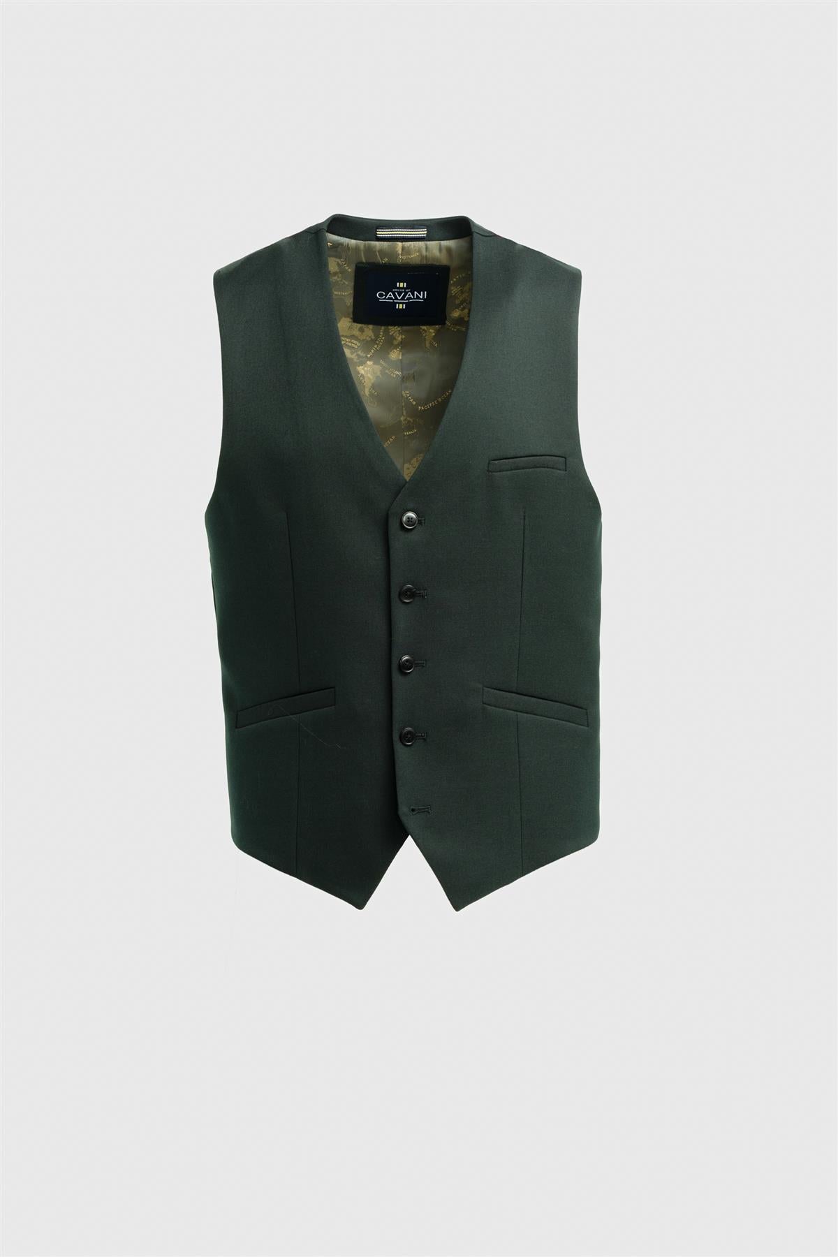 Malibu Forest Three Piece Suit - House of Cavani