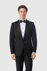 Malibu Notch Lapel Black Tux Blazer