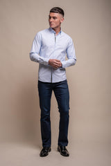 Tessa Sky Blue Shirt Front