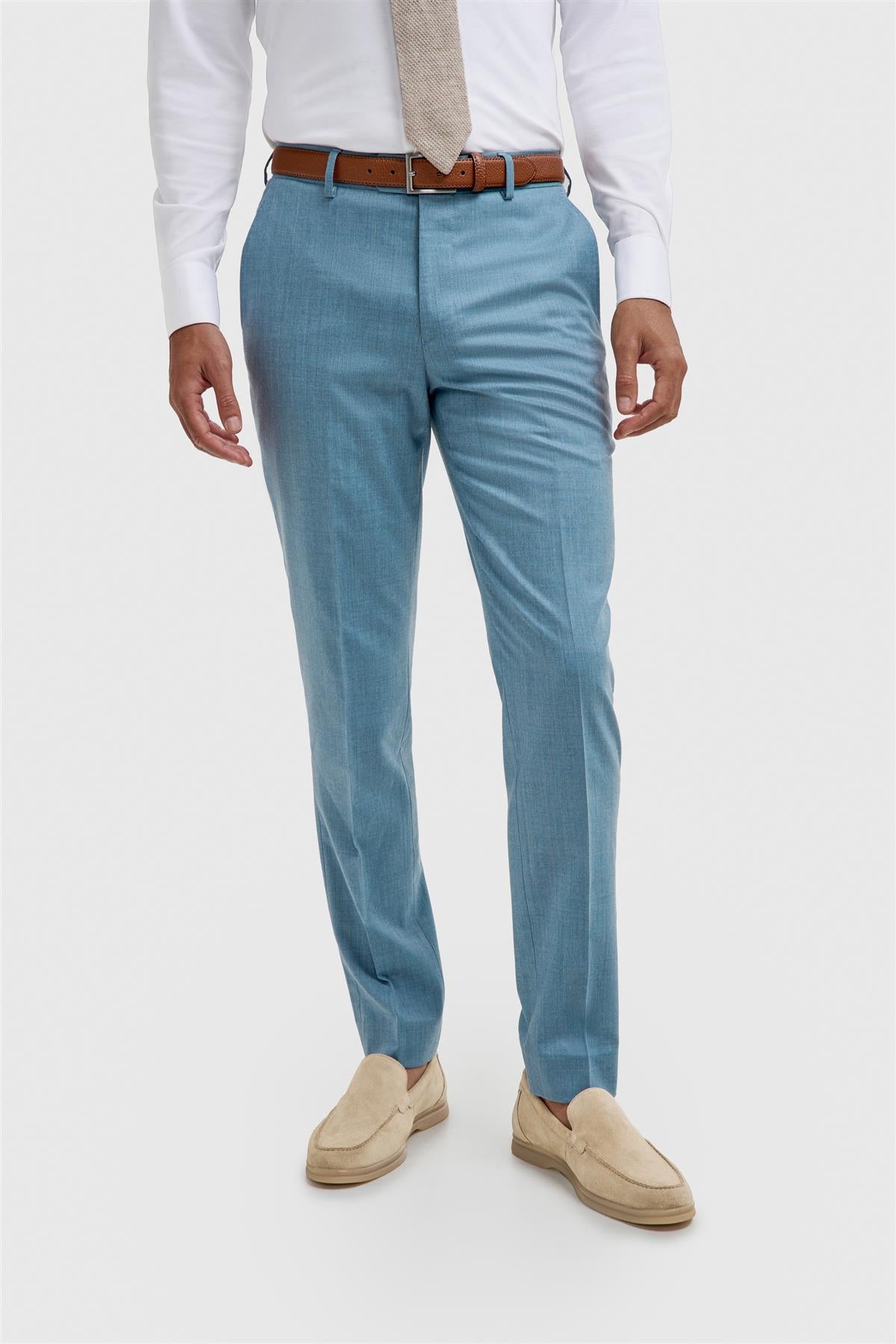 James Marine Super 130s Wool Three Piece Suit - House of Cavani