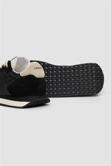International Runner Black Lightweight Nylon Trainer