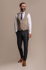 Elwood Houndstooth with Reed Black Trouser