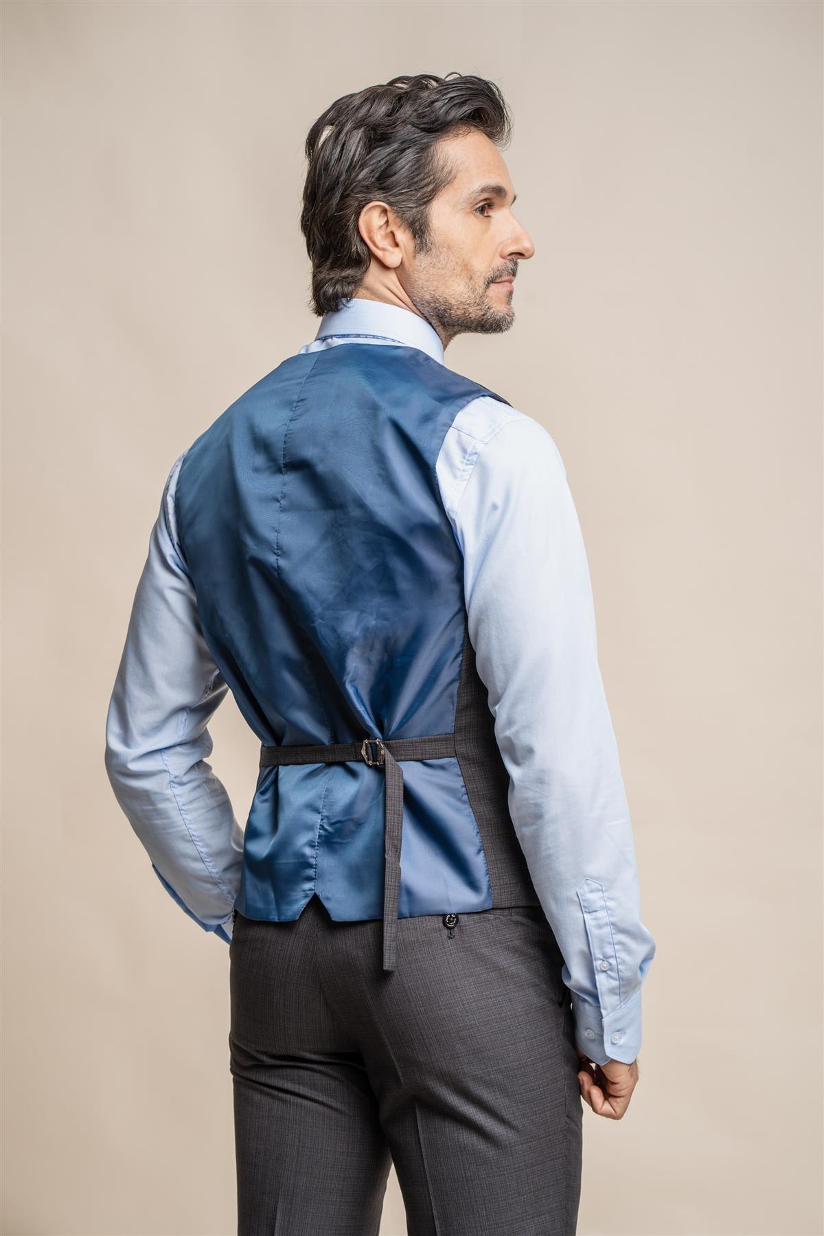 Seeba graphite waistcoat back