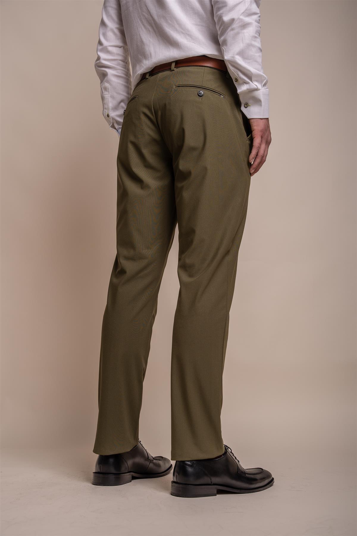 Reed khaki trouser back