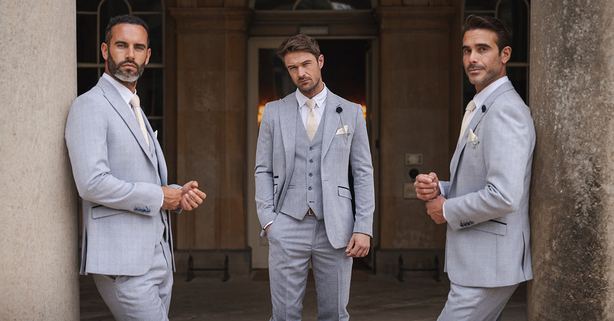 GREY WEDDING SUITS Grey Fashion Suit Men Grey Suit Grey Three Piece Men  Wedding Clothing Wedding Suit Gift Night Party Suits -  Sweden