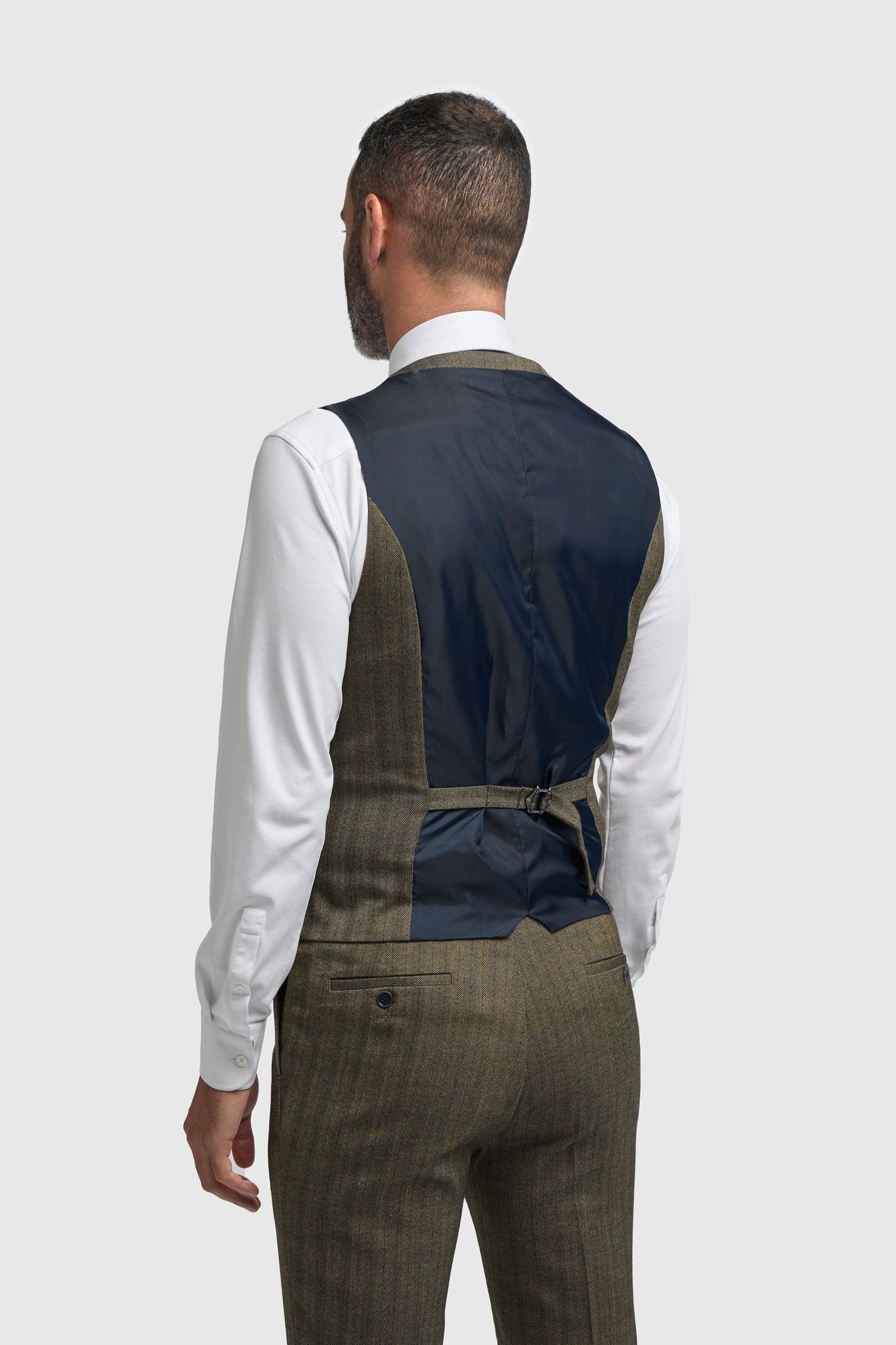 Damon Three Piece Suit with Double Breasted Waistcoat - House of Cavani