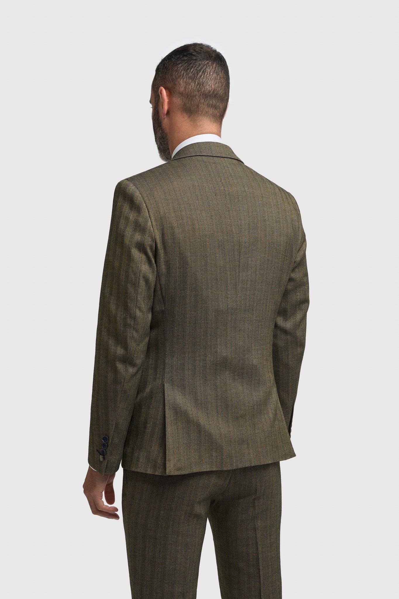 Damon Three Piece Suit with Double Breasted Waistcoat - House of Cavani