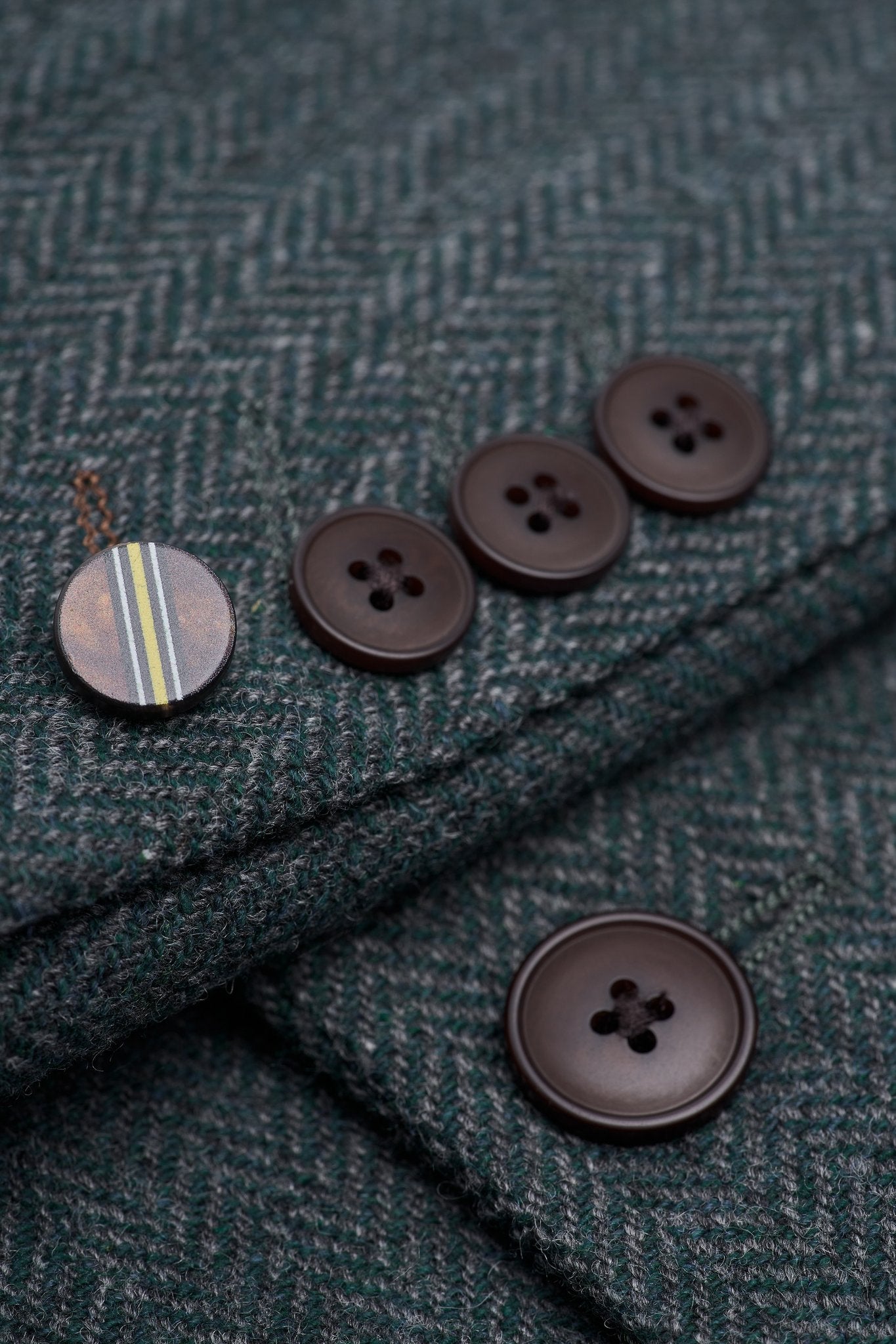 Thomas Lush Olive Tweed Three Piece Suit - House of Cavani
