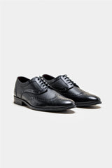 Orleans black shoe front