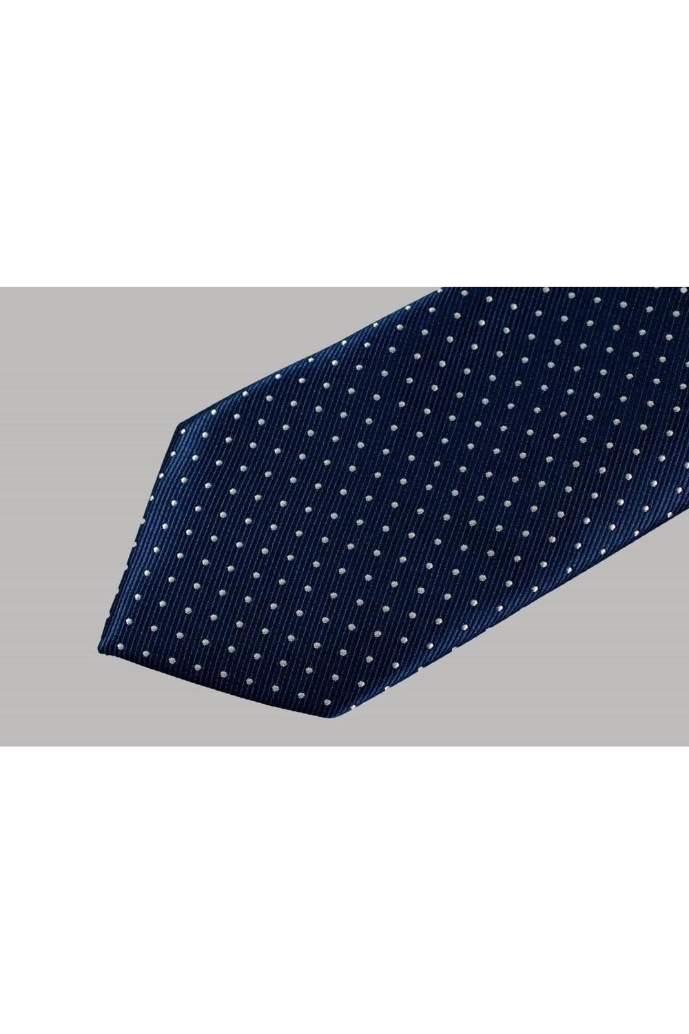 Cavani navy dot tie set