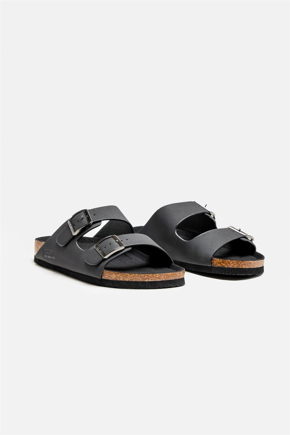 Datona black sliders front