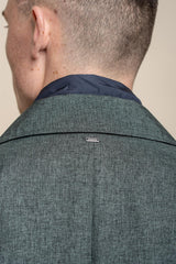 Brando mac olive long coat back detail