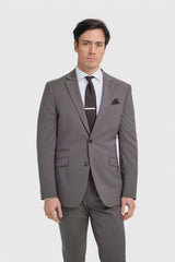 Bond Wool Rich Hazel Three Piece Suit - House of Cavani