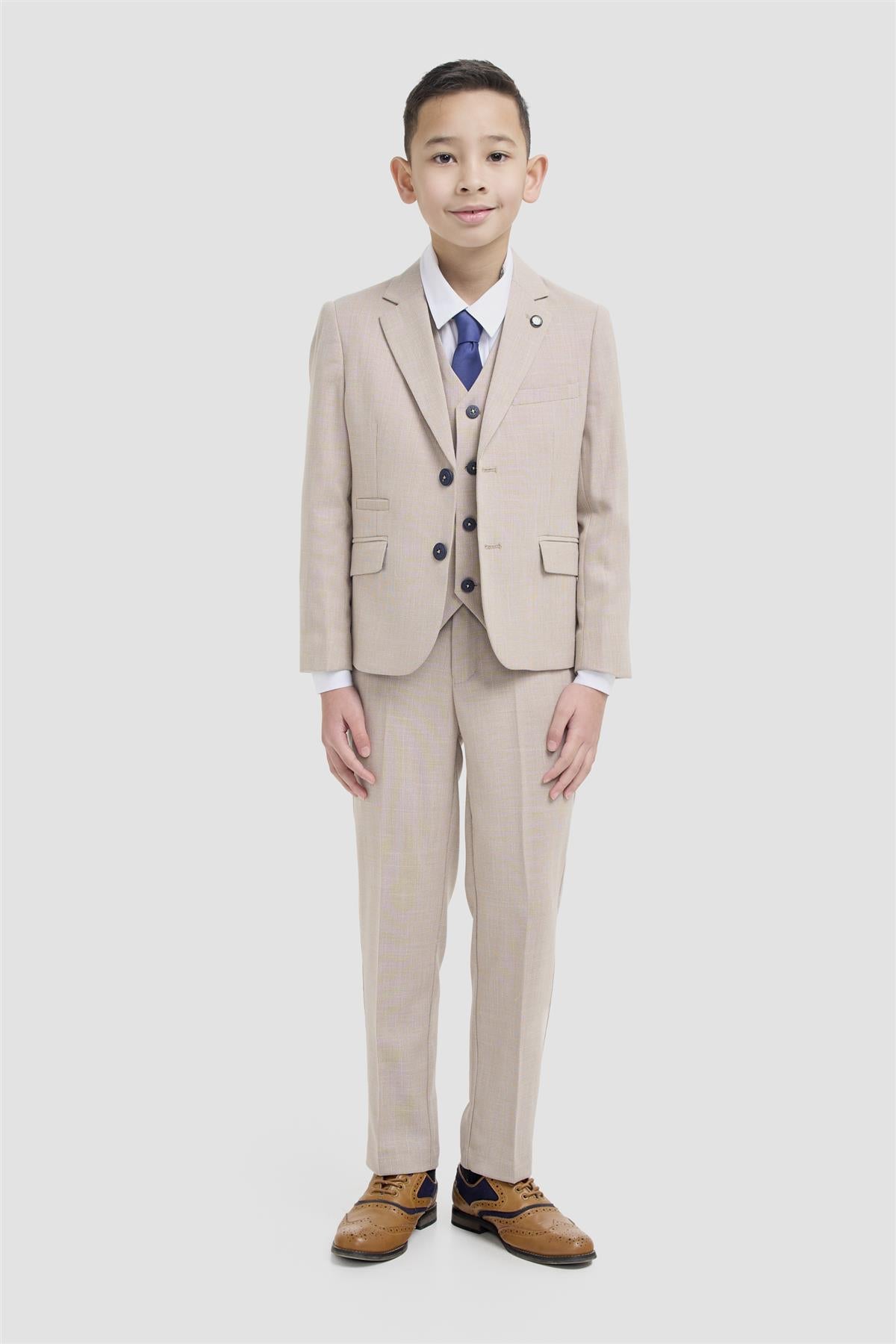 Boys Miami Beige Suit