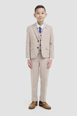 Boys Miami Beige Suit