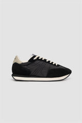 International Runner Black Lightweight Nylon Trainer