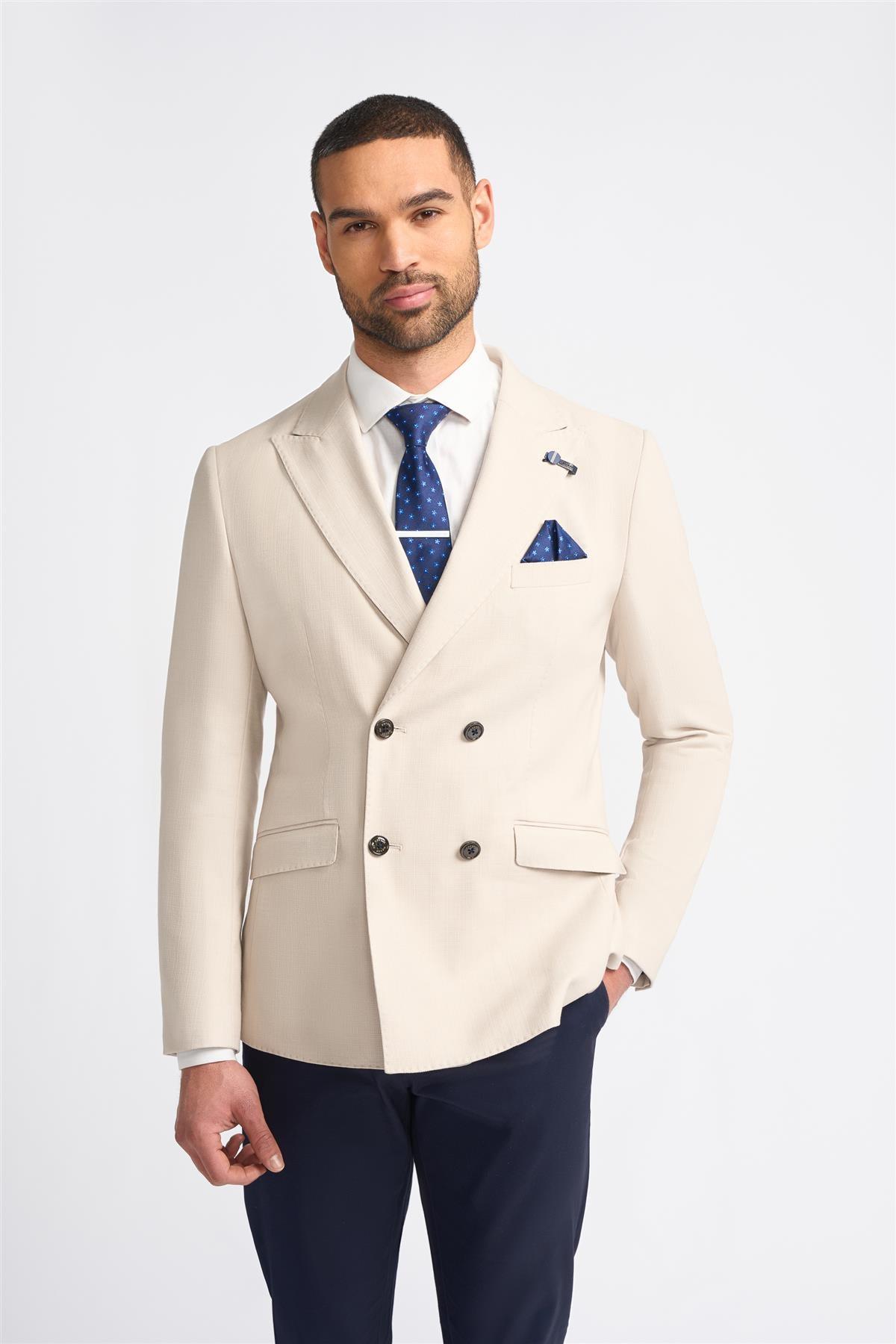 Romeo Beige Blazer Front