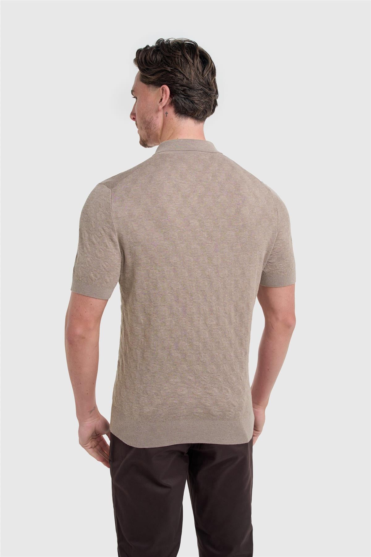 Armando Light Brown Polo - House of Cavani