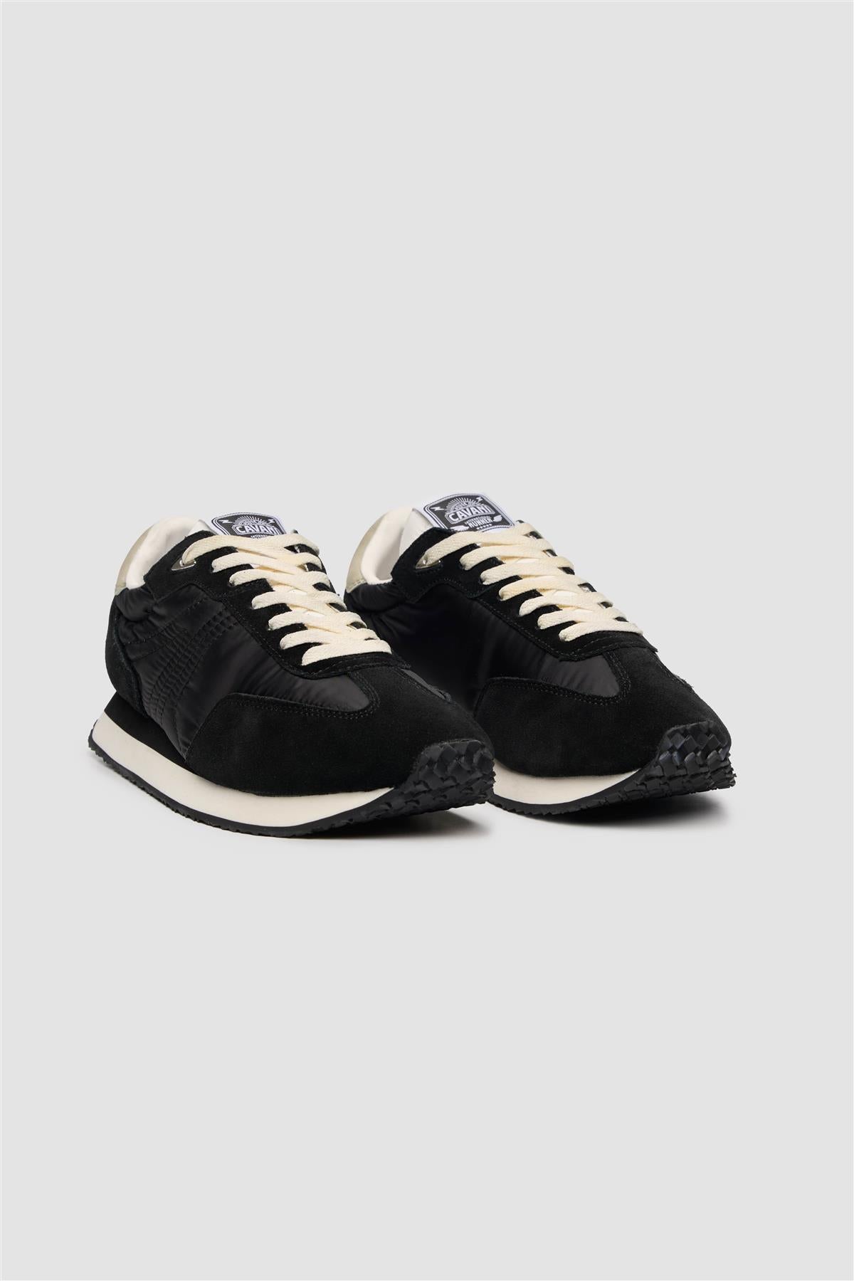 International Runner Black Lightweight Nylon Trainer