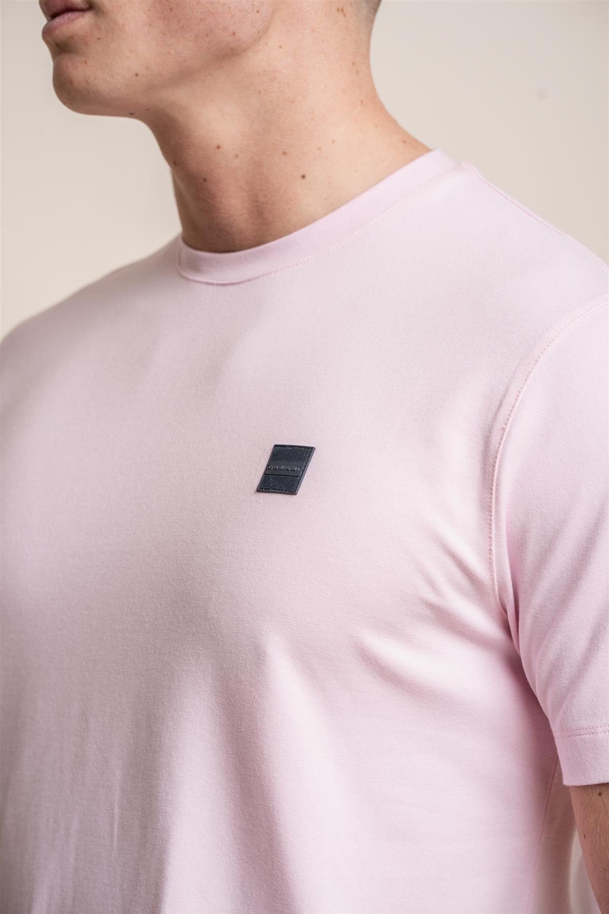 Bogart pink T-shirt front detail