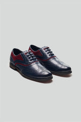 Boys Russel Navy/Red Shoes