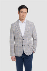 Ennis Beige Blazer - House of Cavani