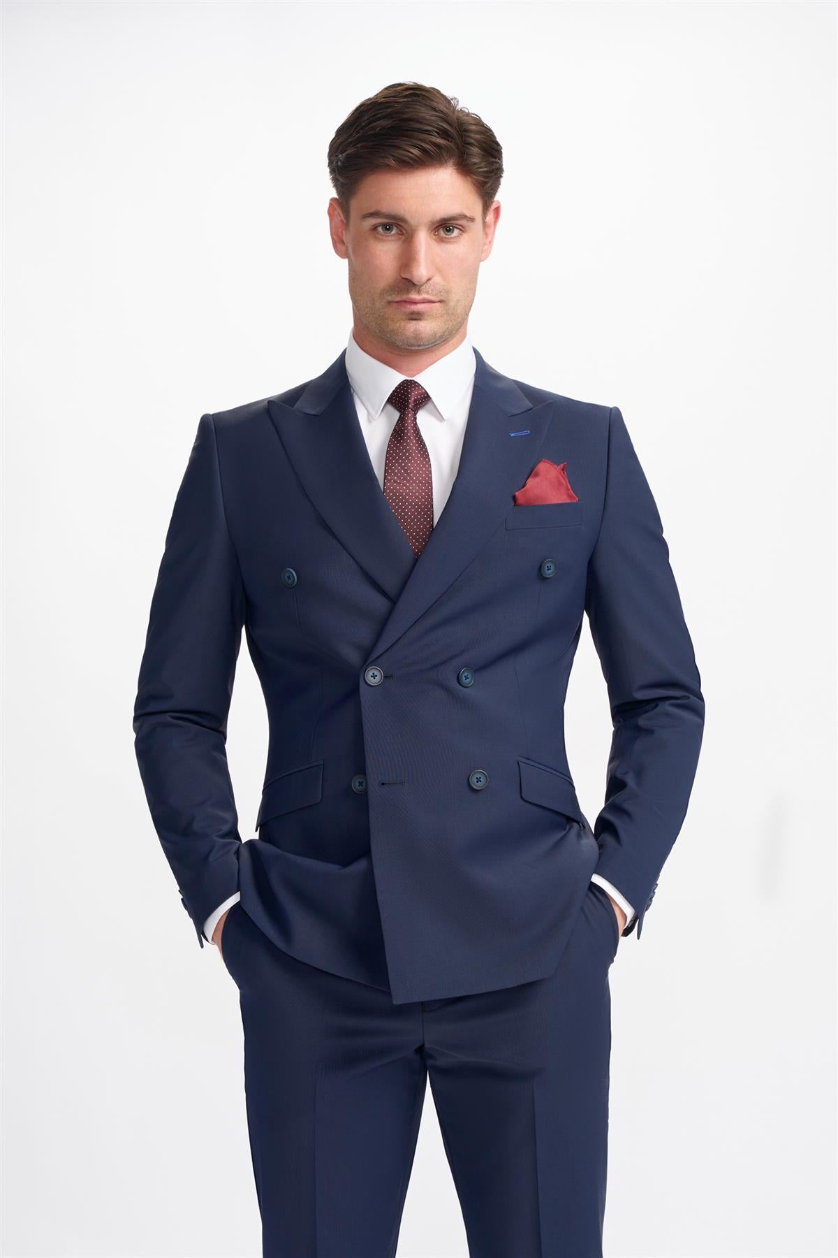 Bond Navy Double Breasted Blazer
