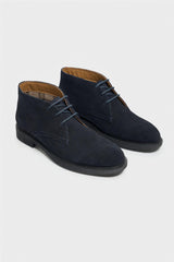 Fernando Navy Lace Up Suede Chukka Boot