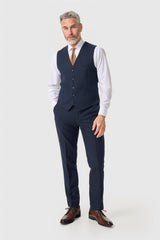 Thomas Navy Tweed Waistcoat