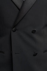 Aspen Double Breasted Black Blazer
