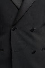 Aspen Double Breasted Black Blazer