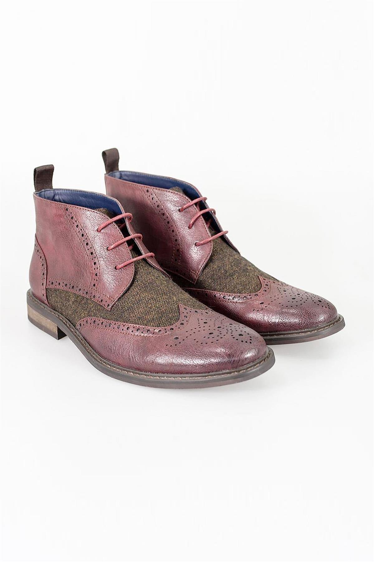 Curtis Grey Lace Up Boots