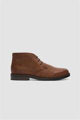 Hector Tan Lace Up Leather Boot