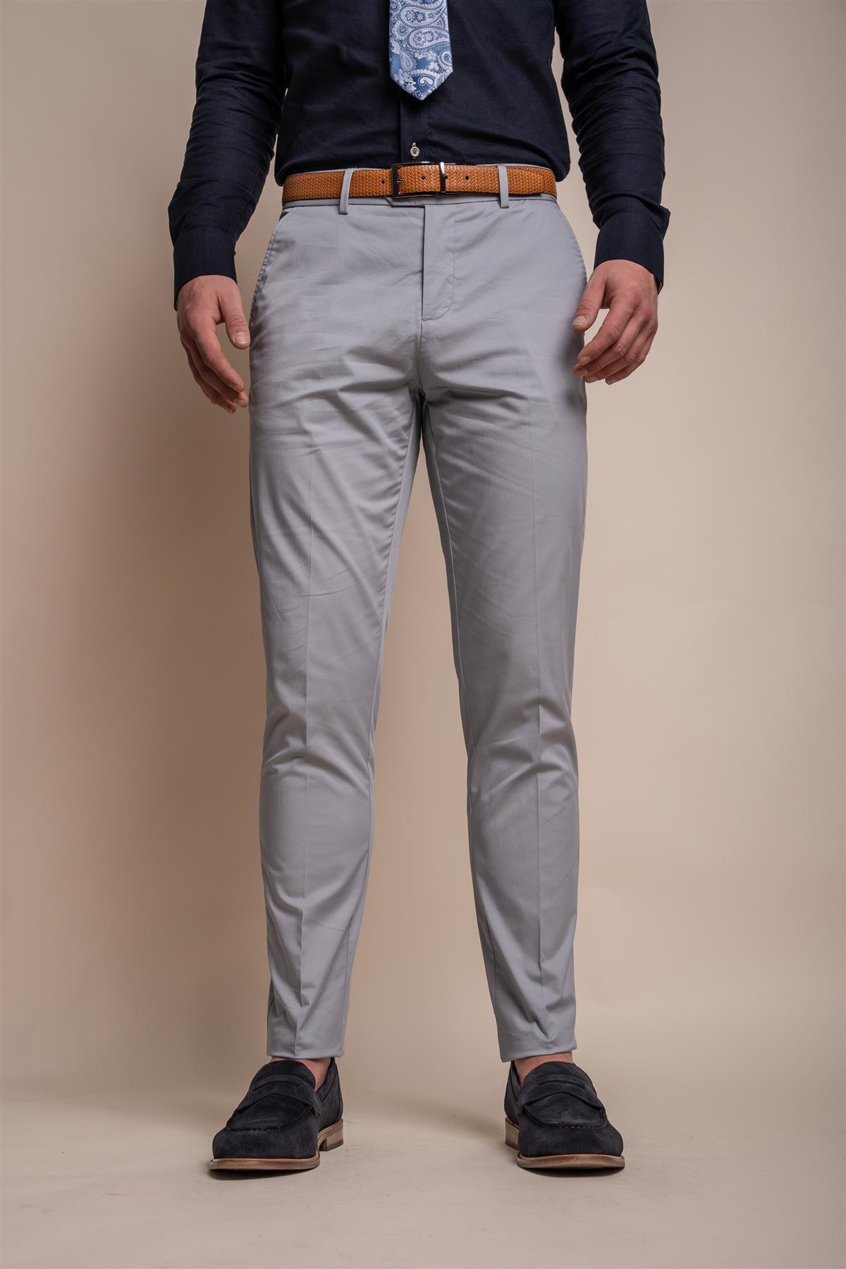 Mario ice blue trouser front