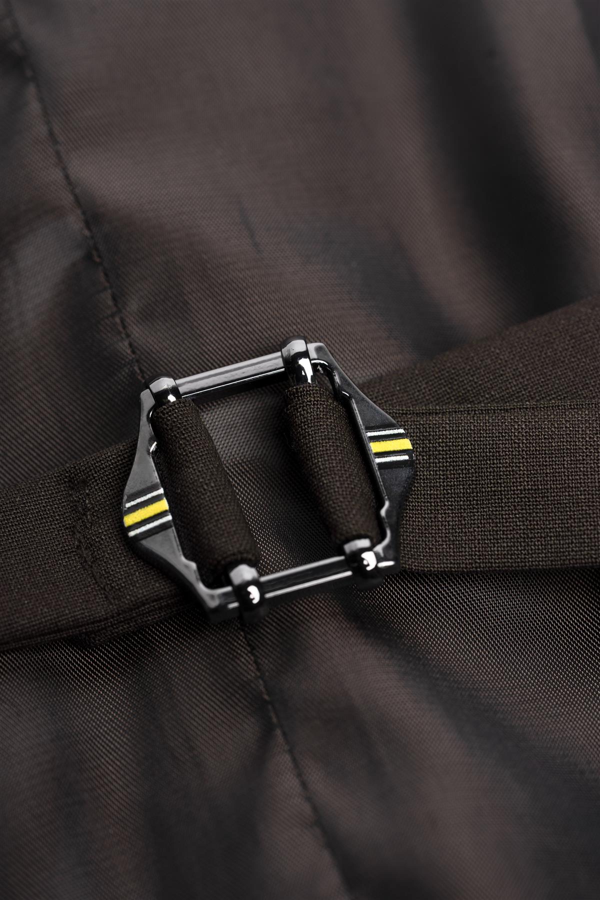 Bond Wool Rich Auburn Three Piece Suit - House of Cavani