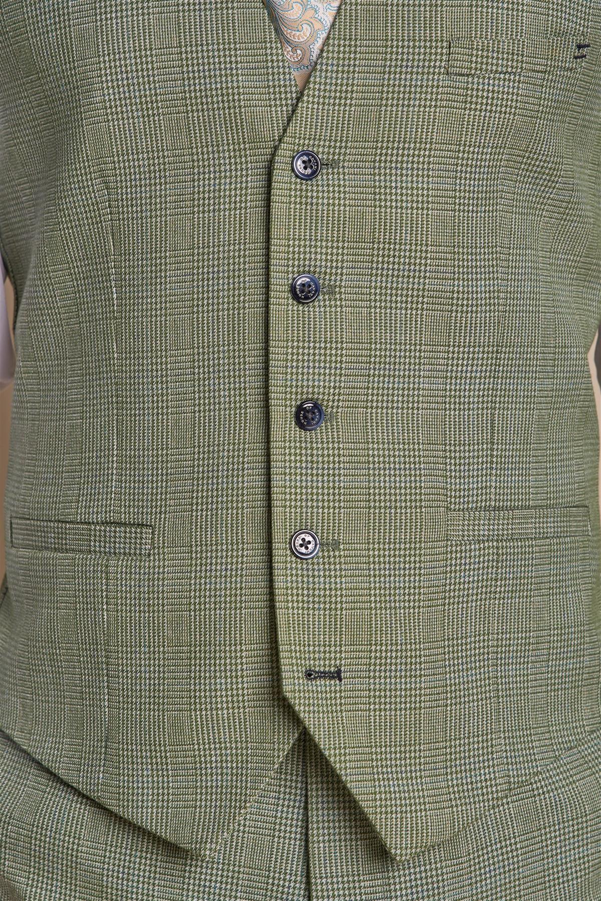 Caridi Sage Waistcoat Front Detail