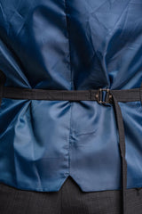 Seeba graphite waistcoat back detail